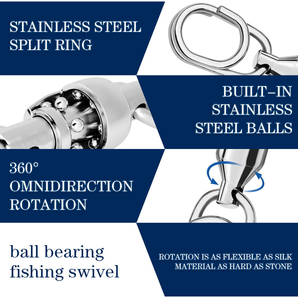 Stainless Fishing Snap Swivels - Freshwater Line ulasan dan harga