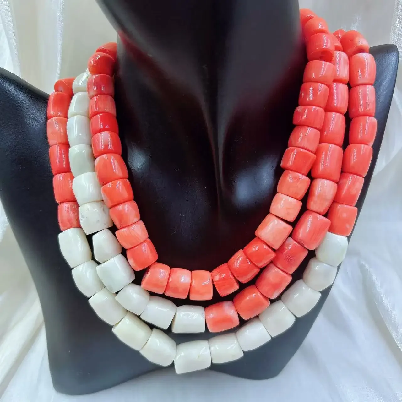 Orange Red Vintage Round Natur - Freshwater Line ulasan dan harga